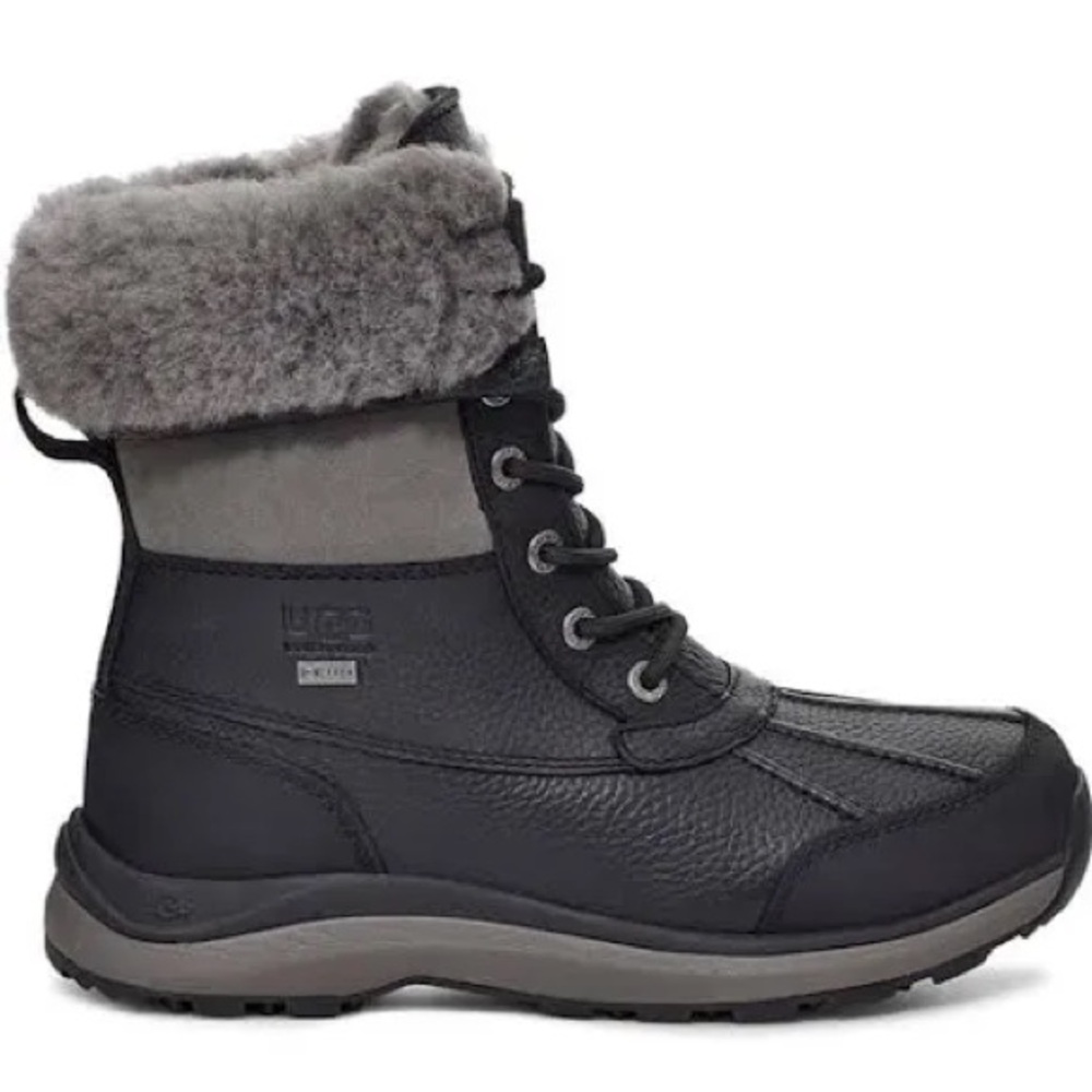 UGG Women's Adirondack III Black/Gray Winter Boots Size 6.5M